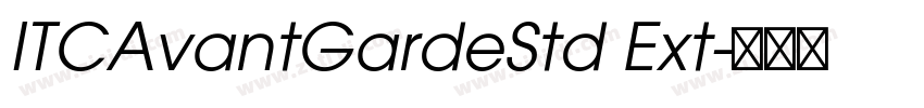ITCAvantGardeStd Ext字体转换